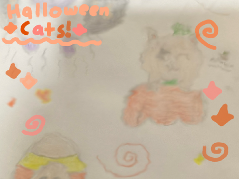 ˚⊹₊˚ ⋆ halloween cat doodles! ˚⊹₊˚ ⋆ 