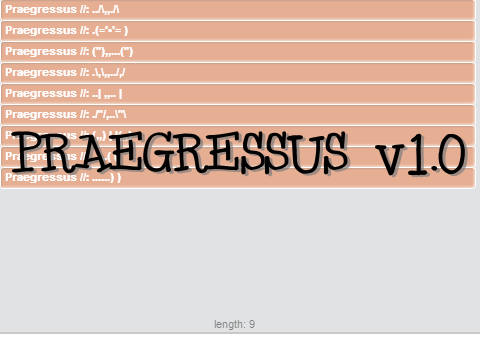 Praegressus v1.0[(Not So)Advanced Chatbot]