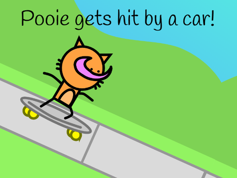 Pooie gets hit by a car... (Short)