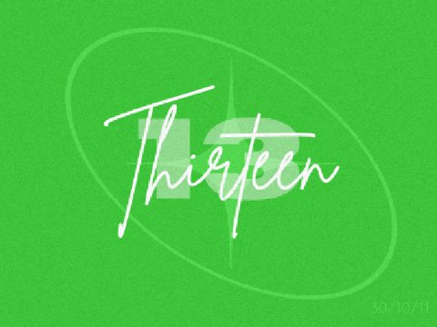 016⯌Thirteen
