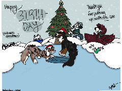 Birthday art hehe