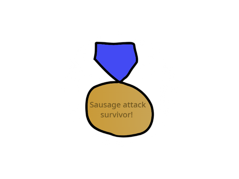Sausage attack survivor!