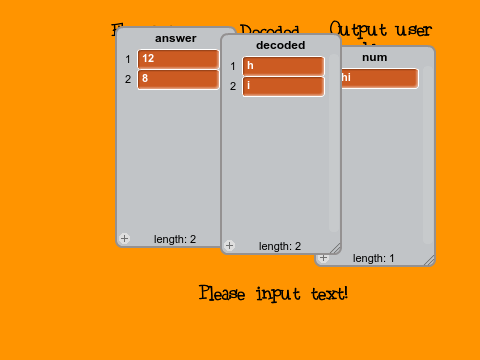 Text encoder/decoder algorithm