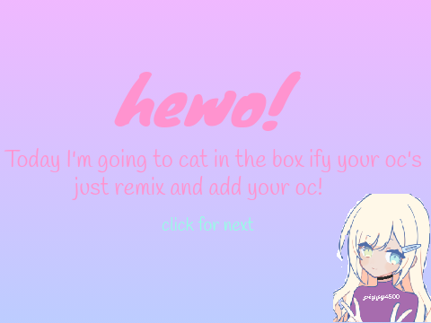 I'll kittyify your oc's