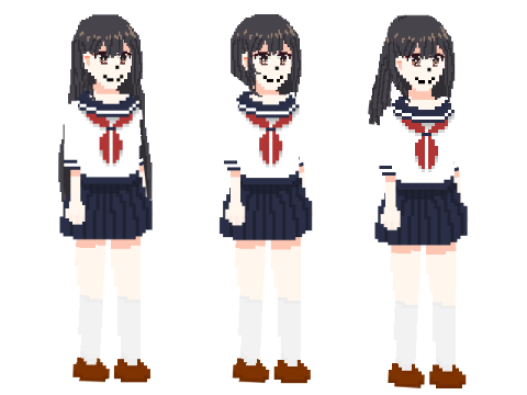 Anime Chracter V6 pixel 2.1.1.2.1.1.1