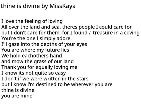 thine is divine