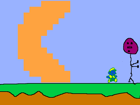 Add Yourself Running From The Giant Pac-Man! remix