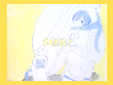 アナログイラスト　オーバー！ / いよわ feat.初音ミク・歌愛ユキ（OVER! / Iyowa feat. Hatsune Miku & Yuki Kaai）