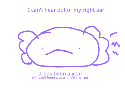 I am partially deaf rn