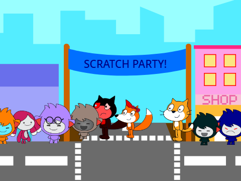 Scratch Party in the Colorful City