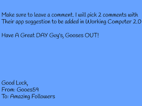 COMMENT TO BE FEATURED IN WORKING COMPUTER 2.0