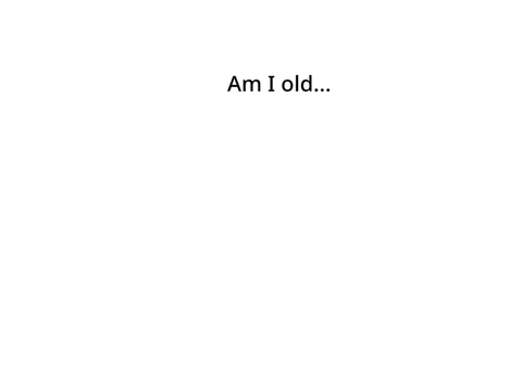 So it's been four years huh...