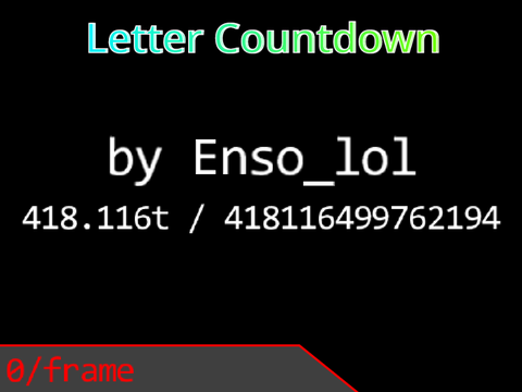 Letter Countdown