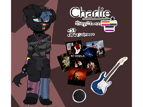 charlie (jinx) redesign! :3 (fursona <3)