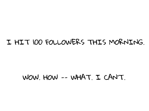HAPPY 100 FOLLOWERS!!!