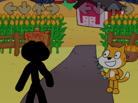 corn fight. Cat And TBC Sing Idnigancy