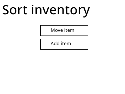 Sort Inventory