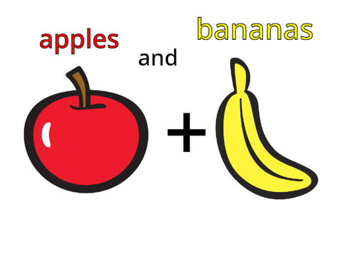 apples and bananas