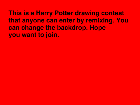 Draw Harry Potter Contest
