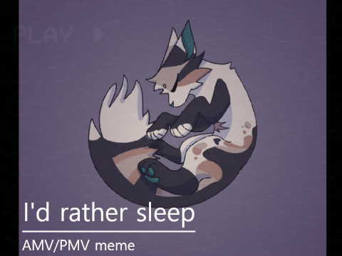 I'd rather sleep . meme