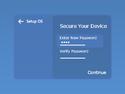 Blue OS Setup Concept