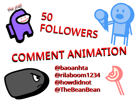 Comment Animation 50 FOLLOWERS