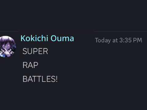 mega unfinished super rap battle between jax and kokichi ouma