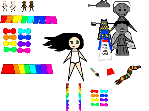 Dress up game (with doctor who stuff)