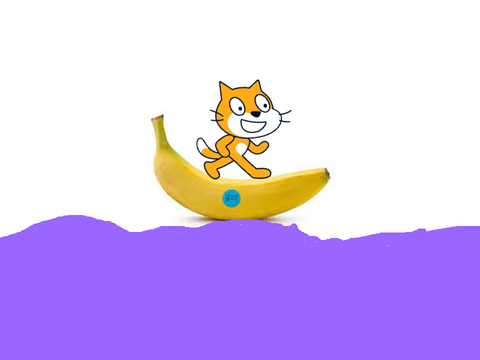 banana surfing