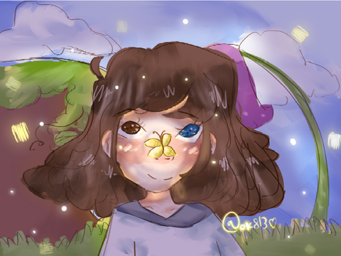 Golden Butterfly—Art