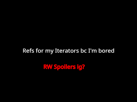 Iterator refs (WIP)