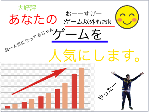 あなたを人気にします。　宣伝します。