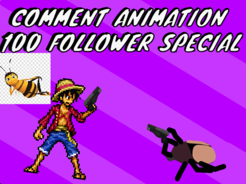 COMMENT ANIMATION 100 FOLLOWERS