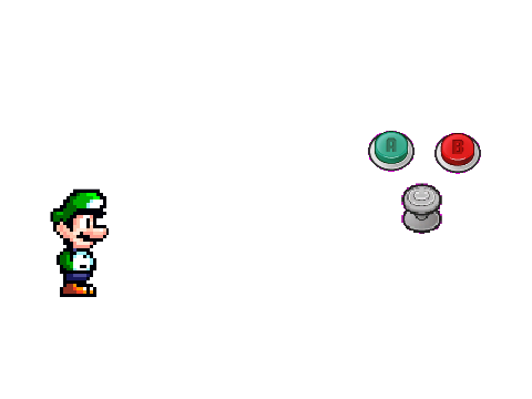 Paper Luigi! Joy Stick And Button Press Test!
