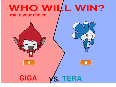 GIGA OR TERA WHO WILL WIN-VOTE