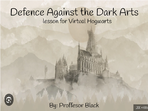 Defense Against the Dark Arts Lesson: Virtual Hogwarts/