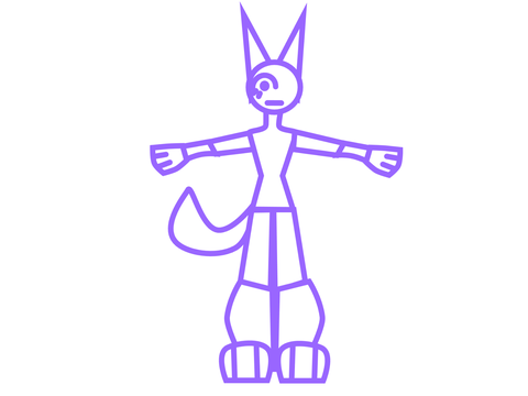 purple wolf model