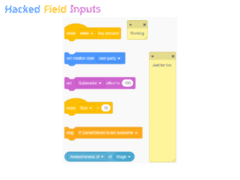Hacked Field Inputs