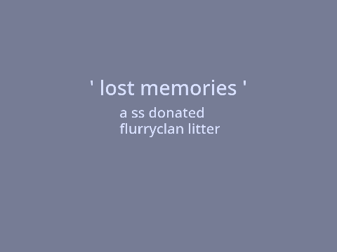 ' lost memories ' a fcfs donated fc litter
