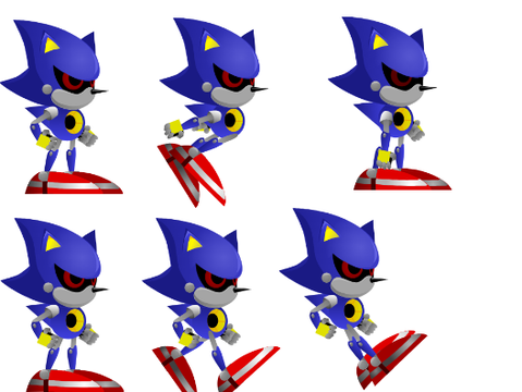 metal sonic vetor sprite