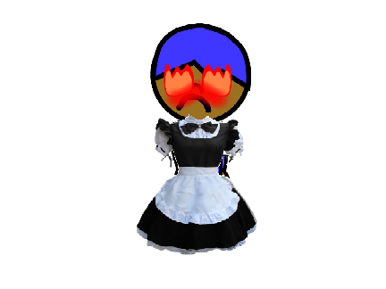 Macck in a maid dress (/ω＼)