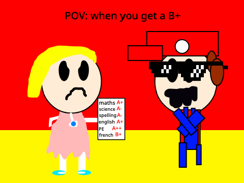POV: when you get a B+