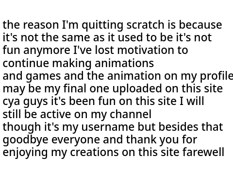 I quit 