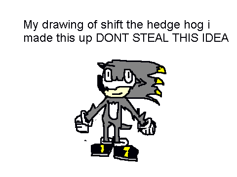 My shift the hedge hog drawing