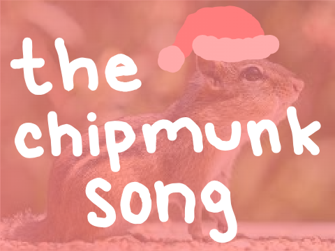 the chipmunk song mini cover