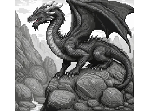 Pixel Dragon Art
