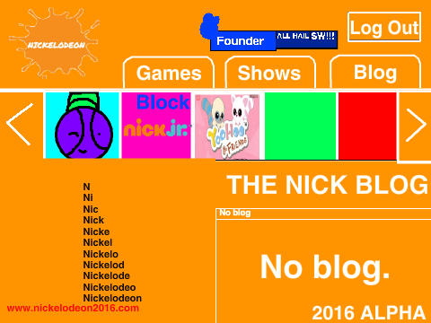 Nickelodeon Website 2016 Alpha