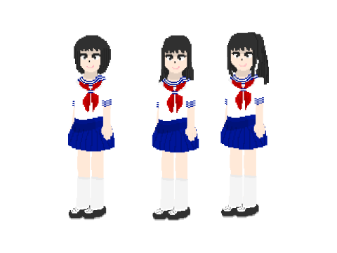 Anime-character V7 Pixel