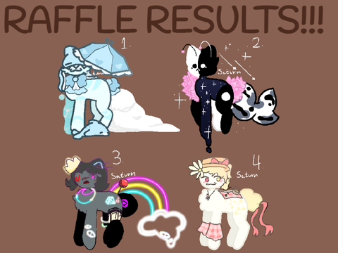 100+ RAFFLE RESULTS!!