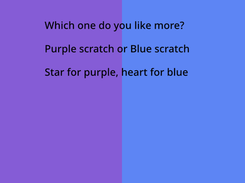 Blue or purple
